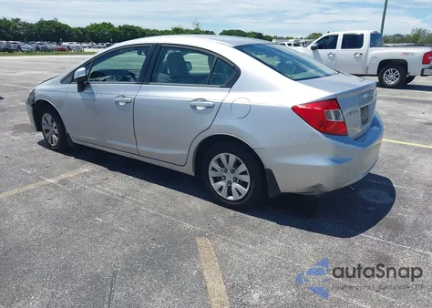 2012 Honda Civic Lx из США, поврежденный, VIN 19XFB2F5XCE018021